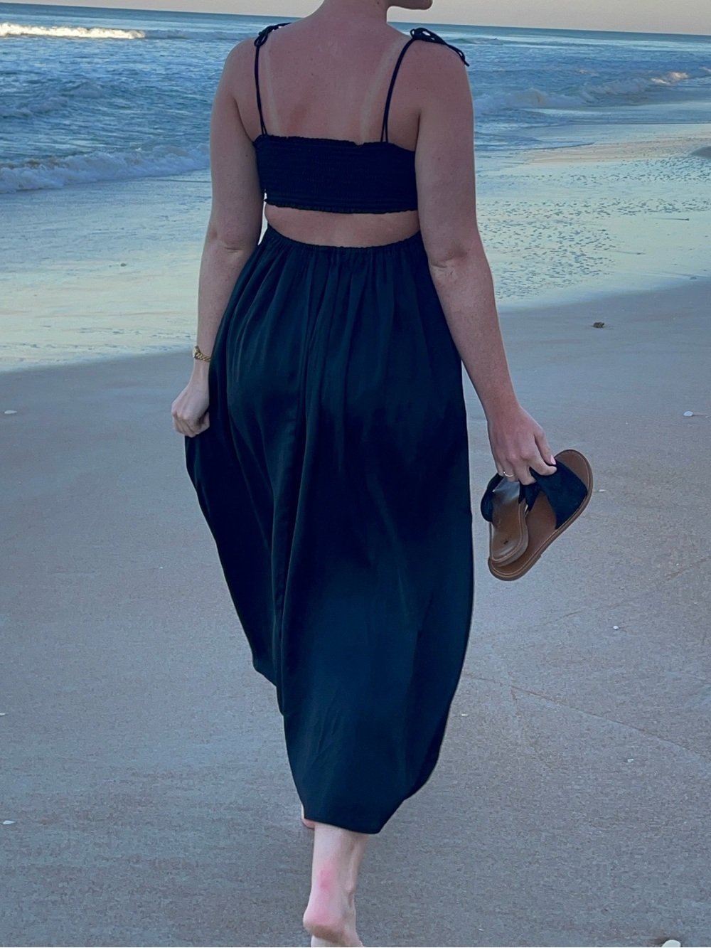 American Eagle Outfitters Black Cutout Maxi Dress